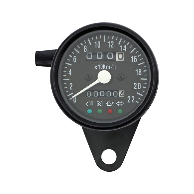 LED Mini Speedo 2:1 Kmh Black With Black Face Plate