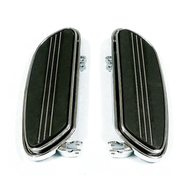 Runway Rider Floorboards 1" Extended Chrome