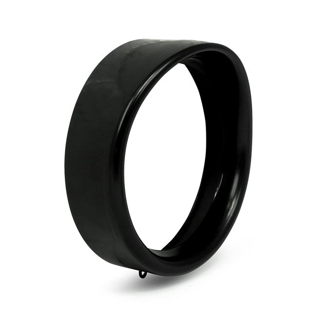 Trim Ring Visor Style Black - 7 Inch For 94-17 FLS/S/TF/TFB/TFBS, FLSTN