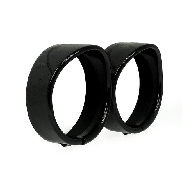 Trim Ring Visor Style Passing Lamp Gloss Black