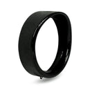 Trim Ring Visor Style Gloss Black - 7 Inch For 94-17 FLS/S/TF/TFB/TFBS, FLSTN