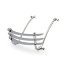 Front Fender Rail Cheese Grater Chrome