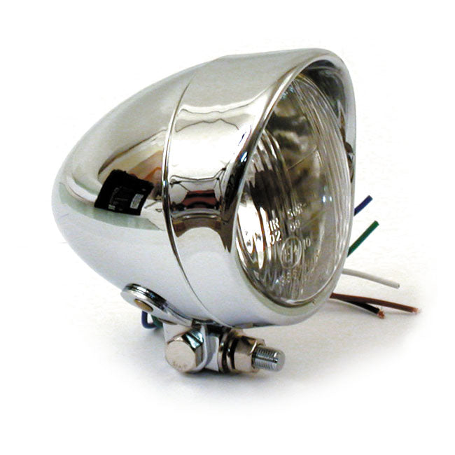 Plain Bullet & Visor Headlamp - 4 Inch