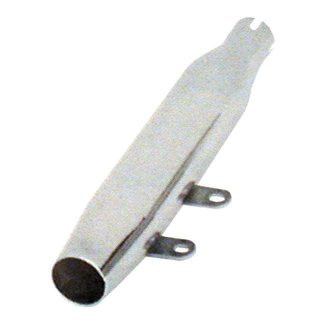 Replacement Front Muffler Tapered Chrome For 95-99 Softail Excluding FLSTF, FLSTN With Shotgun Pipes NU