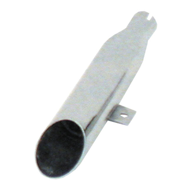 Replacement Front Muffler Slash Cut Chrome For 95-99 Softail Excluding FLSTF, FLSTN With Shotgun Pipes NU