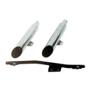 Replacement Muffler Kit Slash Cut Chrome For 00-07 Softail Excluding FXSTD, FLSTF, FLSTN, FLSTS NU