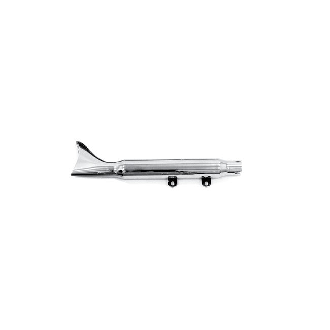 Replacement Rear Muffler Fishtail Chrome For 90-99 FLSTF Fatboy
