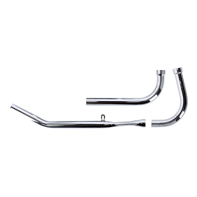 Upswept Head Pipes S-Pipe Around Oil Tank For 48-64 Panhead With Rigid Frame NU