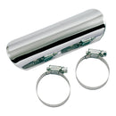 Straight Heatshield / Boot Guard 6 Inch Chrome For 1-3/4" Exhaust Pipes