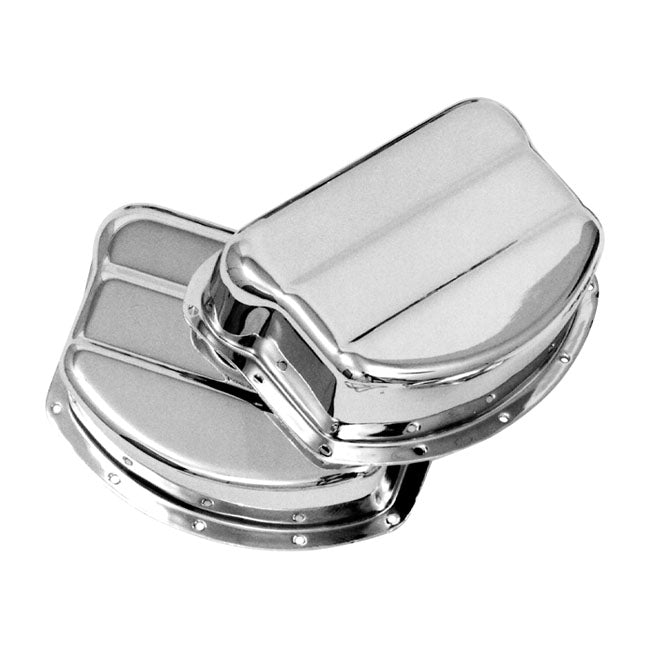 Paughco Rocker Covers Oem Style Steel Chrome For 48-65 Panhead NU