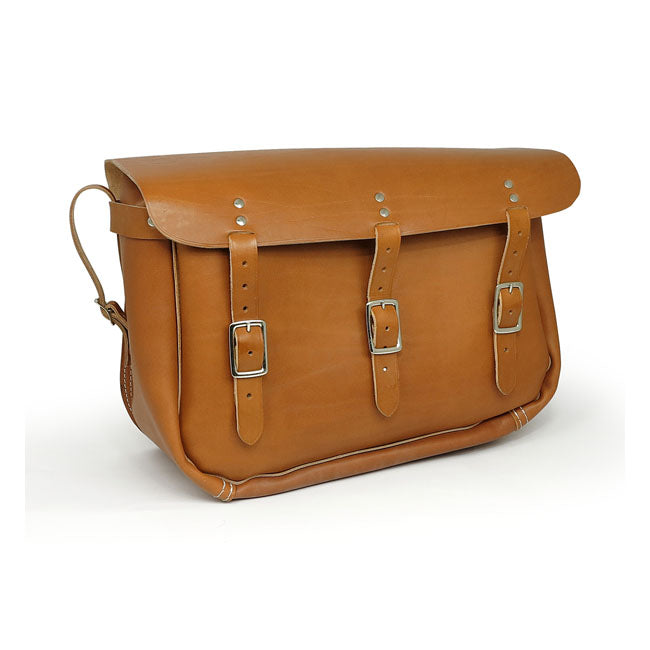 1936 Long Distance Saddlebags Brown With Brackets