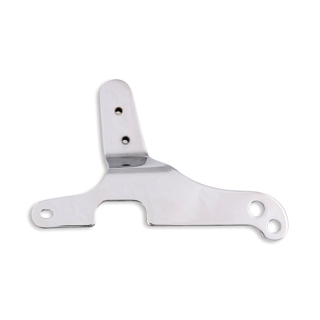 Sissybar Side Plates Rigid Mount Chrome For 97-08 FLHR, FLTR, FLHX
