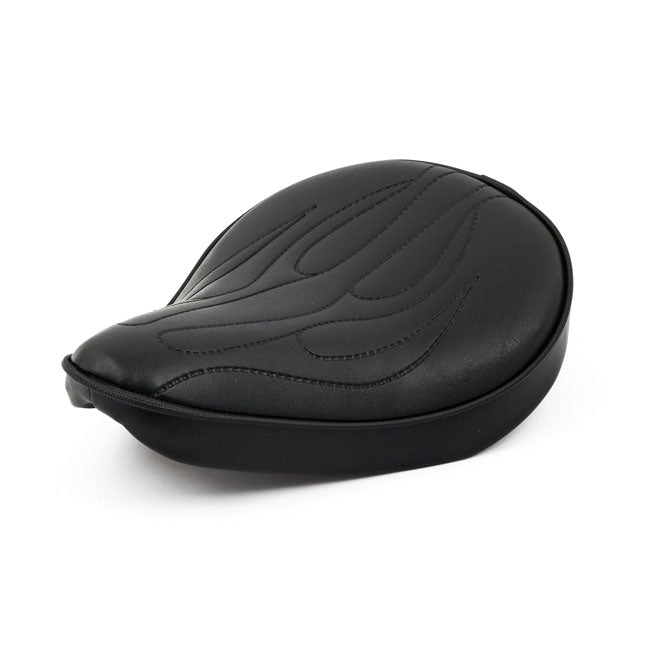 Fitzz Custom Solo Seat Black Flame - Small 6cm Thick