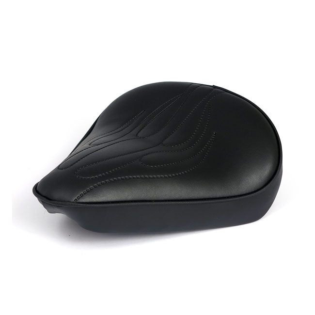 Fitzz Custom Solo Seat Black Flame - Large 6cm Thick