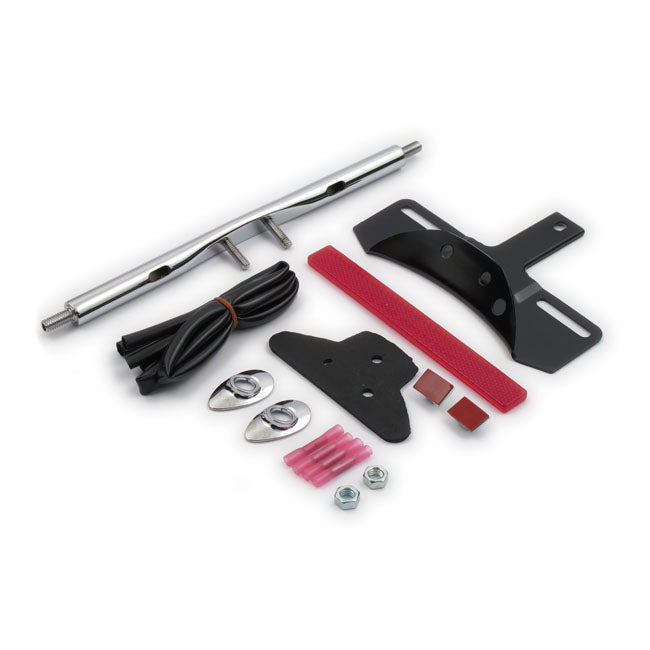 Chrome Rear Turn Signal Relocation Kit For FLST, FXD, XL Models