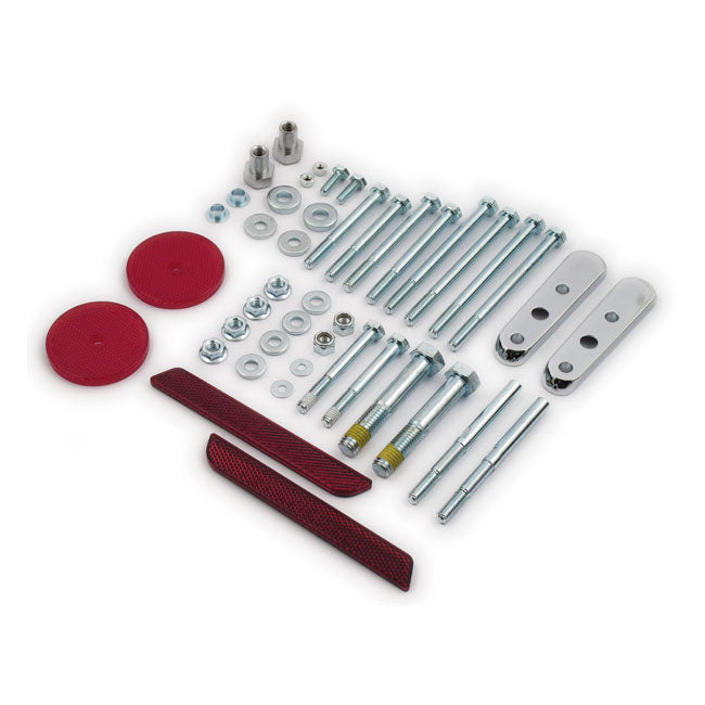 Chrome Rear Turn Signal Relocation Kit For 94-03 XL EX 1200/883R 02-03 Models