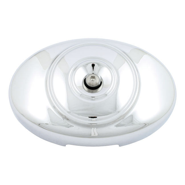 Oval OEM Style Air Cleaner Cover Twin Cam Chrome