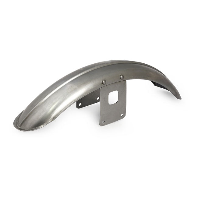 Ribbed Front Fender Raw Steel