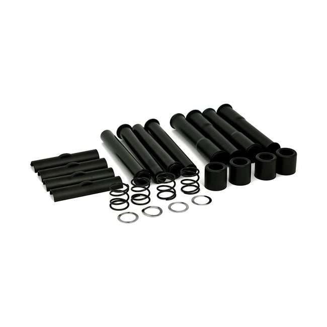 Complete 66-E79 Shovel Pushrod Cover Kit Black
