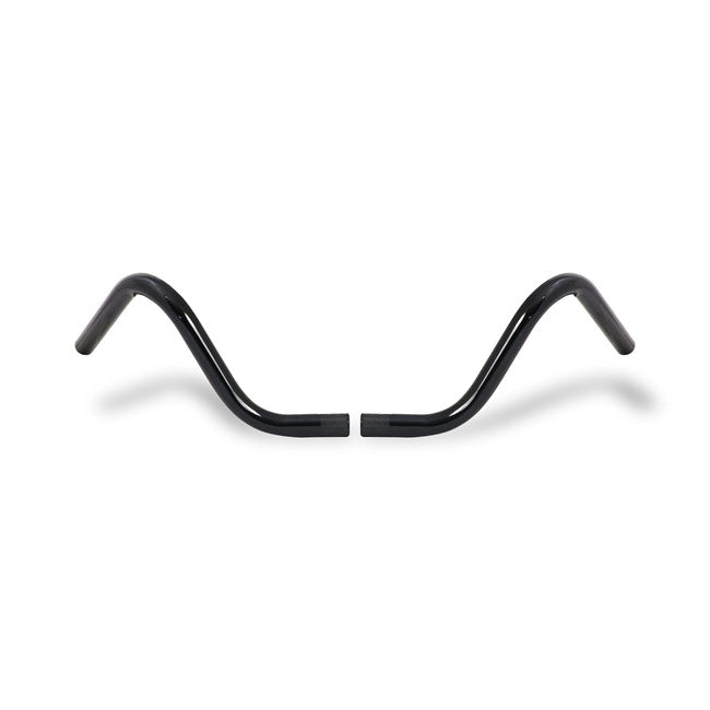 2-Piece Buckhorn Style Handlebar Black - 1 Inch