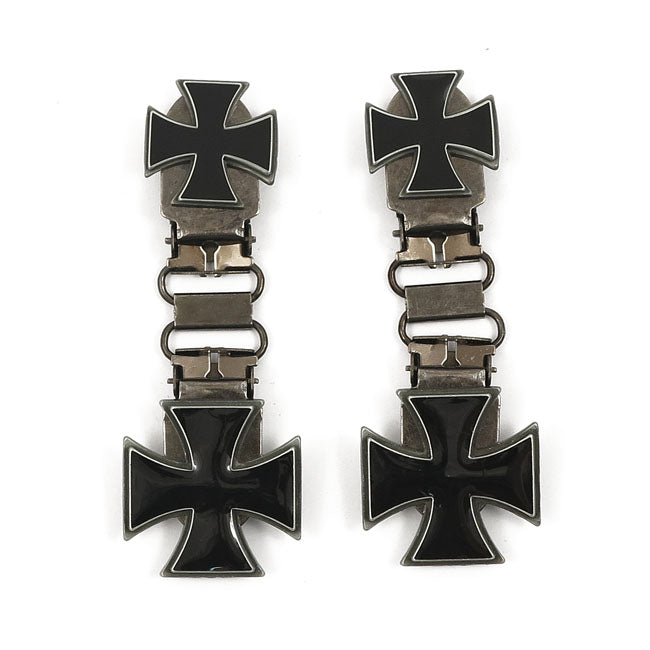 Front Clips Maltese Cross For Stirrups / Strap / Engineer / Harness Boots