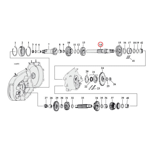 Mainshaft For 67-70 XLH