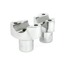 Forged Aluminum Risers Straight Chrome - 2" Rise