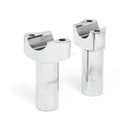 Forged Aluminum Risers Straight Chrome - 3-1/2" Rise