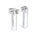 Forged Aluminum Risers Straight Chrome - 4-1/2" Rise