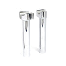 Forged Aluminum Risers Straight Chrome - 6-1/2" Rise