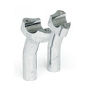 Forged Aluminum Risers Pullback Chrome - 4-1/2" Rise