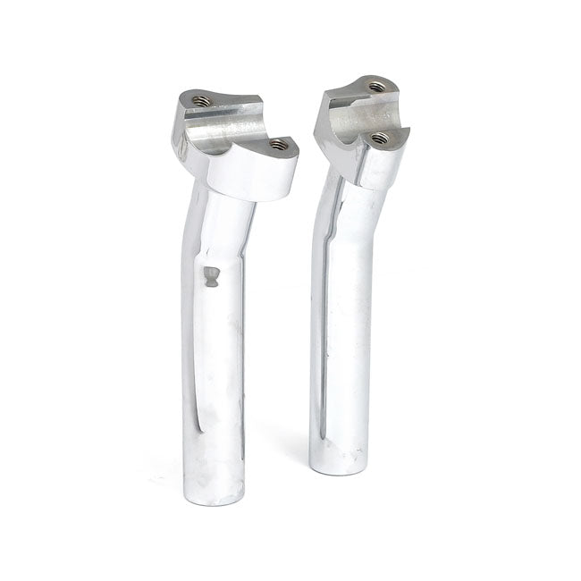 Forged Aluminum Risers Pullback Chrome - 7" Rise