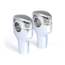 Smooth Riser Set 3-1/2" Rise Chrome - 1 1/4" Diameter
