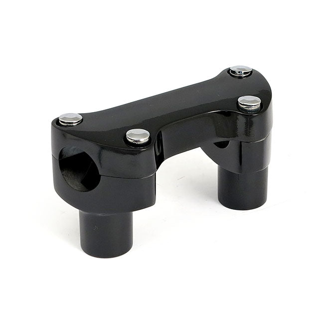 Handlebar Riser Short & Clamp With Lip Black