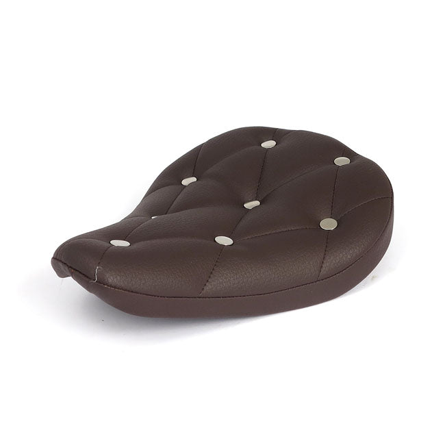 Fitzz Custom Solo Seat Brown / Rivets - Small 4cm Thick