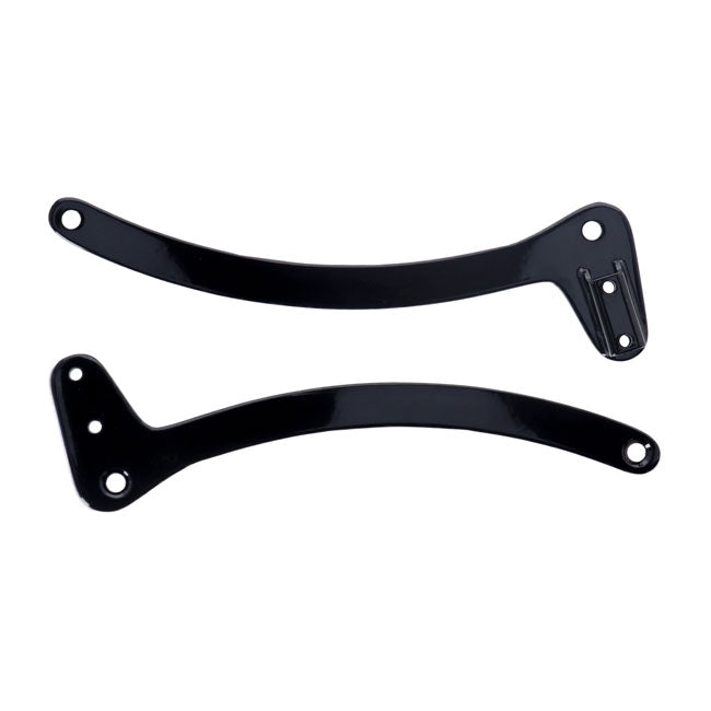 Sissybar Side Plates Rigid Mount Black - 18.7cm Wide