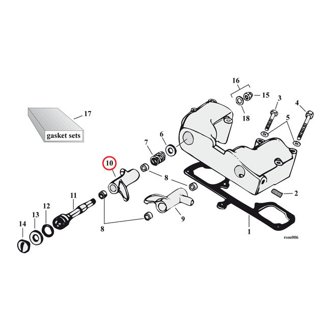 Rocker Arm Rear Exhaust