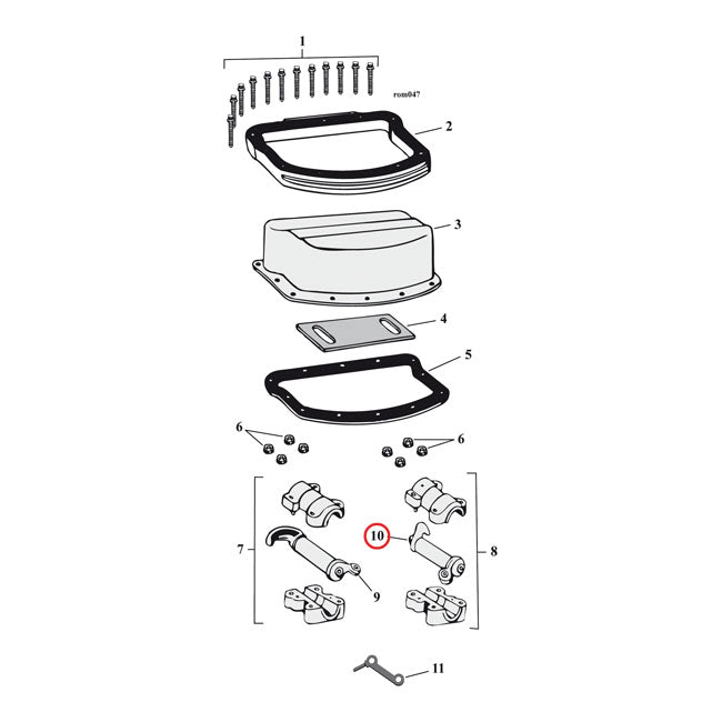 Rocker Arm Front Exhaust / Rear Intake