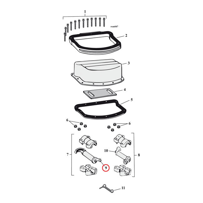 Rocker Arm Rear Exhaust / Front Intake For 48-65 Panhead