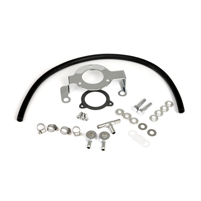 Air Cleaner Adapter Bracket Kit Chrome For 16-17 Softail