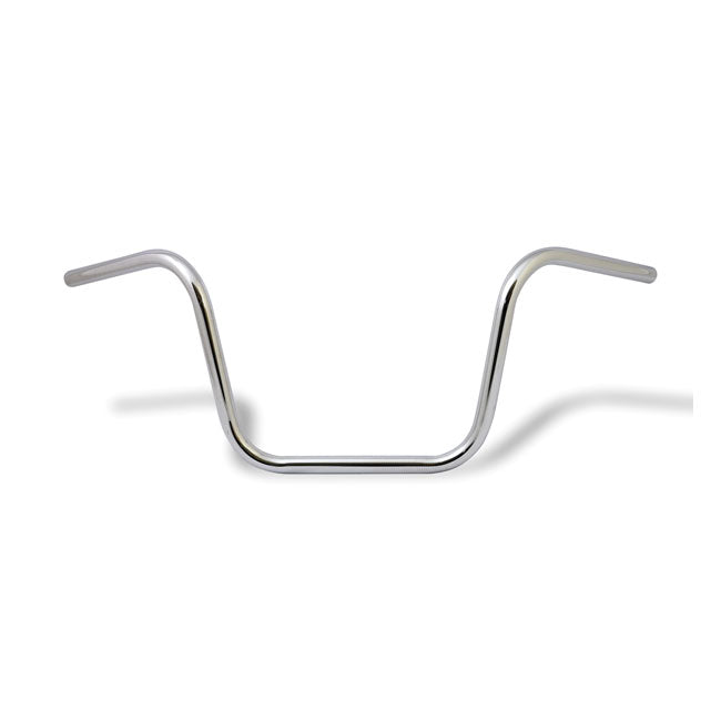 Apehanger Handlebar Chrome - 12" Rise x 1 Inch For Pre-81 H-D With 1" I.D. Risers