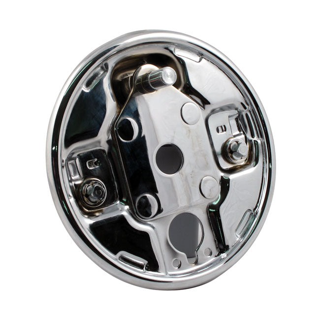 Rear Hydraulic Brake Backing Plate Chrome For 63-72 BT