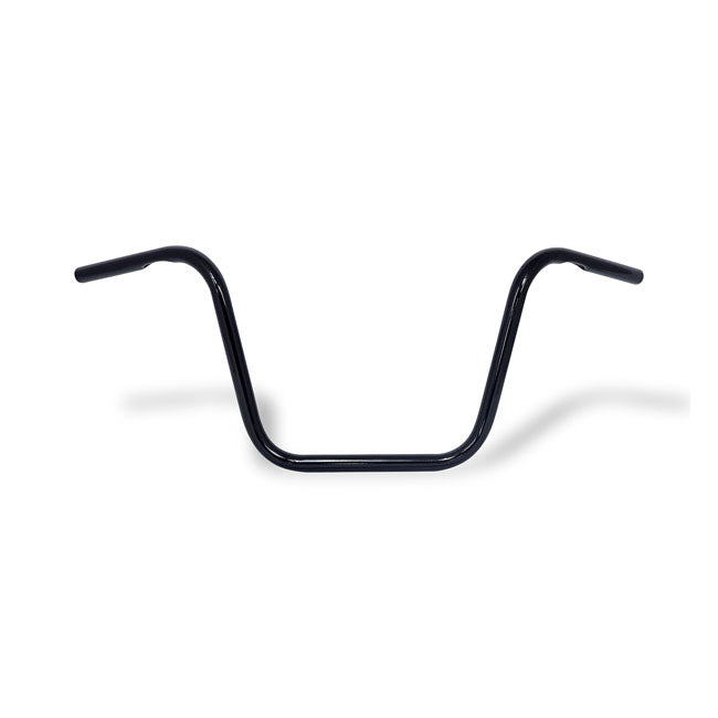 Apehanger Handlebar Black - 12" Rise x 1 Inch For 82-21 H-D