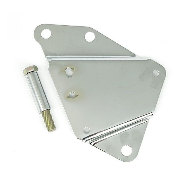 Bracket Kit Left Tool Box Mount Chrome For 84-99 Softail NU Excluding 90-99 FLSTC