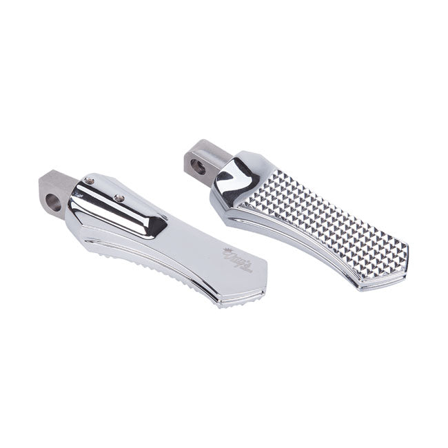 Diamond Rider Foot Pegs Chrome