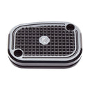 Diamond Handlebar Master Cylinder Cover Black For 08-21 Touring