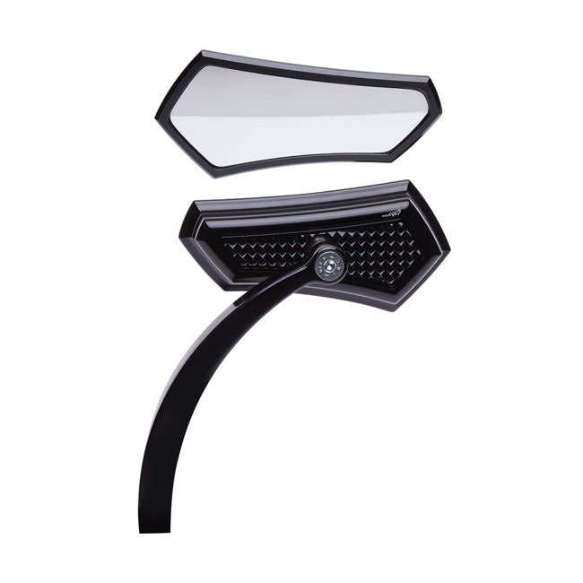 Left Side Diamond Mirror Black