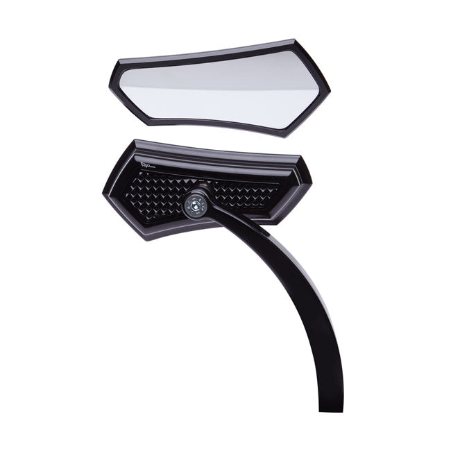 Right Side Diamond Mirror Black