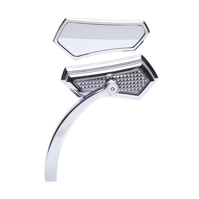 Left Side Diamond Mirror Chrome
