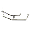 Upswept Fishtails Exhaust Chrome For 86-99 FXST, FLST Softail NU